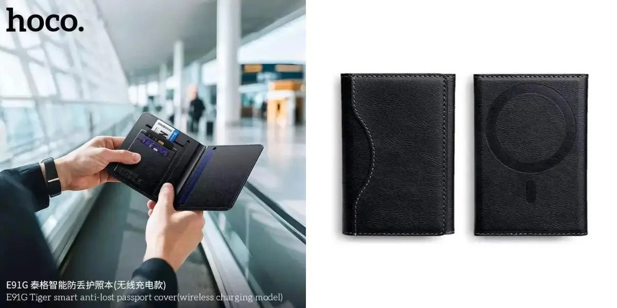 Hoco E91G Tiger Anti Lost Smart Passport Cover (3).webp